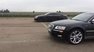 Drag Audi S8 5,2 vs Mercedes CLS - 219