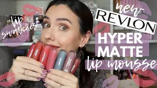 NEW Revlon Ultra HD Hyper Matte Lip Mousse | Lip Swatches!