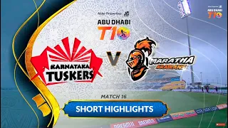 Match 16 Short Highlights I Karnataka Tuskers vs Maratha Arabians I Season 3!!!