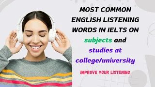 the most common words in ielts listening | improve English vocabulary | ABCD Learning English