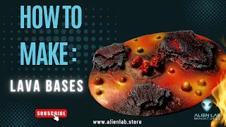 How to Create & Paint Lava Bases for Miniatures & Warhammer 40k: Step-by-Step Tutorial | Alien Lab