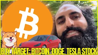 MY BUY TARGETS ON BITCOIN, DOGE & TESLA STOCK