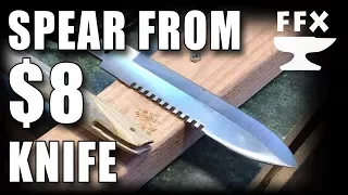 How to make a spear from an $8 dollar knife