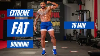 16 min. EXTREME FAT BURNING CARDIO WORKOUT | no equipment