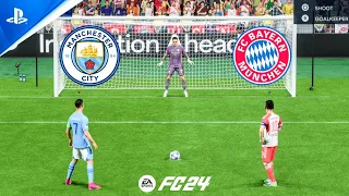 Manchester City vs Bayern Munich | Ronaldo vs Messi | UCL FINAL | FC 24 Penalty Shootout - PS5