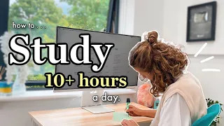 How I Can Easily Study 10 Hours A Day: Sustainable Productivity.