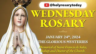 WEDNESDAY HOLY ROSARY 💛JANUARY 24, 2024💛 GLORIOUS MYSTERIES OF THE ROSARY [VIRTUAL] #holyrosarytoday