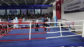 ZEHRA NAZLI ÇİFTÇİOĞLU FİNAL MAÇI 3 RAUND 2023 MUAYTHAİ TÜRKİYE ŞAMPİYONASI(MİNİK 48KG) MEHMET FİDAN