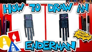 How To Draw An Enderman From Minecraft