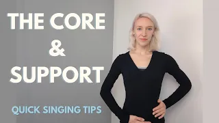 Quick Singing Tips | Breath Support for Singing. How the Core Muscles Support the Voice 🗣️💙