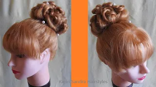 Easy Hairstyle for Girl - Easy Hairstyle for Dance - Summer hairstyle - Donut Bun Hairstyle