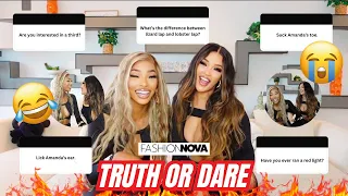 FASHION NOVA HAUL TRUTH OR DARE | HILARIOUS! (MUST WATCH)