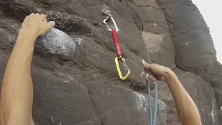 Lanzarote mar y escalada Rock climbing. Puerto Calero