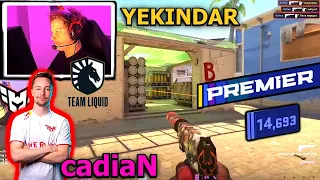 YEKINDAR plays CS2 Premier with cadiaN and gets 27kills but it's not enough..