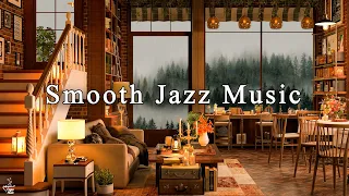 Rainy Jazz Music & Cozy Coffee Shop Ambience ☕ Relaxing Jazz Instrumental Music to Study, Work