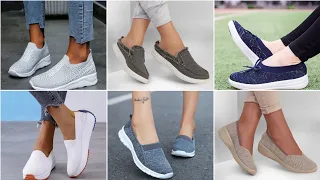 Brilliant spring collection slip on tow shoes for girls | pu comfy leather handmade footwear 2023