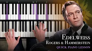 "Edelweiss" from The Sound of Music (Rodgers & Hammerstein) - Easy Piano Tutorial