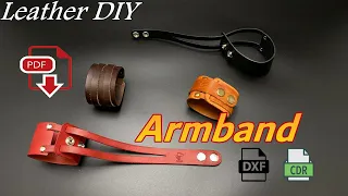 Easy DIY Leather Bracelet  Tutorial and Pattern Download / Браслет из кожи своими руками