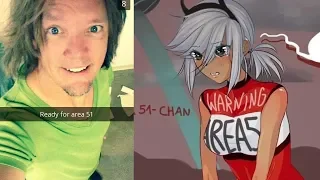 Shaggy Storms Area 51 and saves Area 51-Chan! (Area 51 Meme Animation)