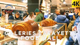 Galeries Lafayette Paris 🇫🇷French Food Grocery Shop Walking Tour 4K Le Gourmet 9th arrondissement