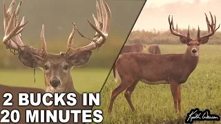 Two Trophy Whitetail Bucks in 20 Minutes | Legends Ranch