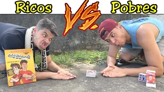 RICOS VS POBRES BATENDO BAFO VALENDO UM ÁLBUM DOURADO DO ENALDINHO #1