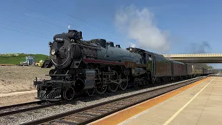 The Empress: CP 2816 Steam Train Highball Milwaukee Airport On The Final Spike Steam Tour (5/6/24)