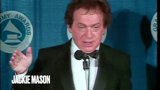 Standup Comic Legend Jackie Mason at Grammys 1988