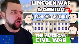 European Reacts: The American Civil War - OverSimplified (Part 2)