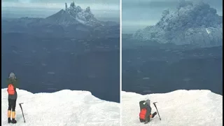 A Man Was Hiking Near Mt. St. Helens When It Erupted What He Captured Is Incredible