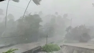 Footage of Super Typhoon Odette hits Philippines (Dec.16,2021)