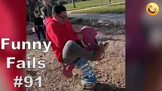 TRY NOT TO LAUGH WHILE WATCHING FUNNY FAILS #91