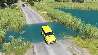 Mercedes-Benz G Wagon Vs Deep Water Pothole 🔥🔥