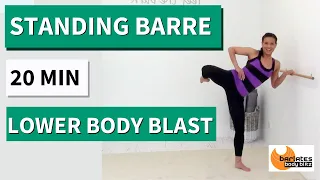 20 MIN BARRE THIGHS & BOOTY WORKOUT // Barlates Lower Body Barre Blast / NO EQUIPMENT