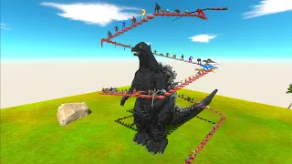 DEADLY FPS PARKOUR AROUND GODZILLA - Animal Revolt Battle Simulator