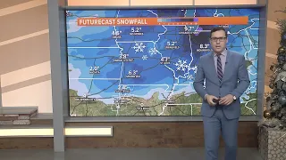 What are the snow chances this week in Arkansas?