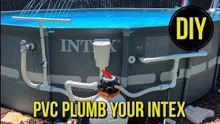 How to hard plumb your intex pool with PVC.