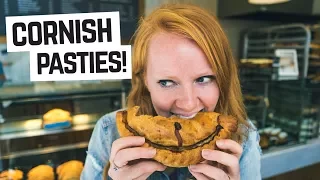 English food - Trying a CORNISH PASTY!  (Cornwall, England)