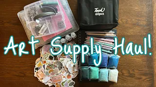 Unboxing TEMU art supplies! | needle felting + markers + stickers galore