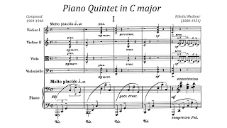 Nikolai Medtner - Piano Quintet in C major, Op. posth. [with score]