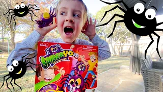 SPIDER YO Bug Game for KIDS!! Spiders CATCH THE BUGS on this Extra Special BUG HUNT ADVENTURE!!