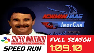 Speed Run [WR] - Newman/Haas IndyCar feat. Nigel Mansell [SNES] - Full Season (No QFA) in 1:09.10