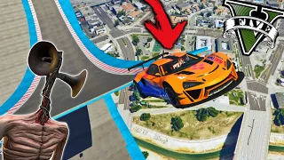 DESAFIO no PARQUE de RAMPAS no GTA 5 ! Siren Head