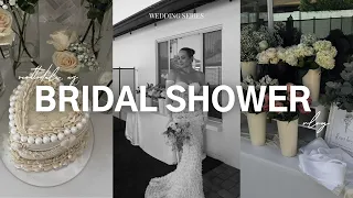 BRIDAL SHOWER VLOG | Bridal Shower in Scottsdale, DIY flower bar, funny bridal shower games, etc