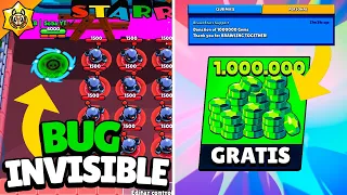 1000000 GEMAS GRATIS A 5 PERSONAS !!! TE HA TOCADO ? y BUG INVISIBLE en  BRAWL STARS NOTICIAS