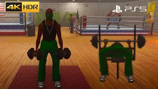 GOING TO THE GYM - GTA: San Andreas – The Definitive Edition - Remastered 4K60FPS on PS5