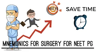 MNEMONICS FOR SURGERY NEET PG. EASY AND FAST. 👨‍⚕️