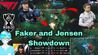 Faker vs Jensen | T1 vs C9 | Worlds 2022