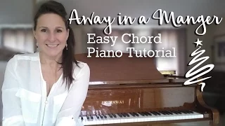 Away in a Manger - Easy Piano Chord Lesson -Free piano tutorial