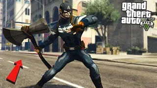 CAPTAIN AMERICA w/ STORMBREAKER - GTA 5 Mods